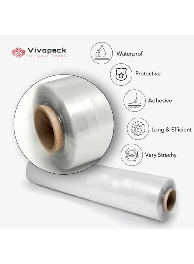 One Ultra Clear Stretch Wrap Roll for Furniture and Moving, Board Sheet, Hand Stretch Film, Packing Paper Roll, Wrapping and Packing Tools, 50cm/1200gsm  - Image 3