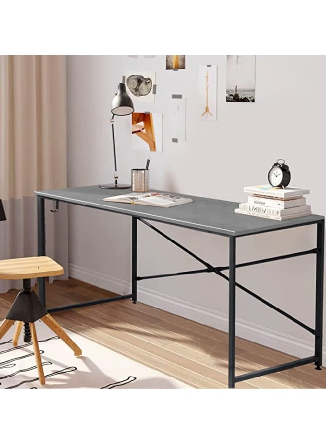 90*60cm Detachable and Assemblable Desk - Gray - Image 1