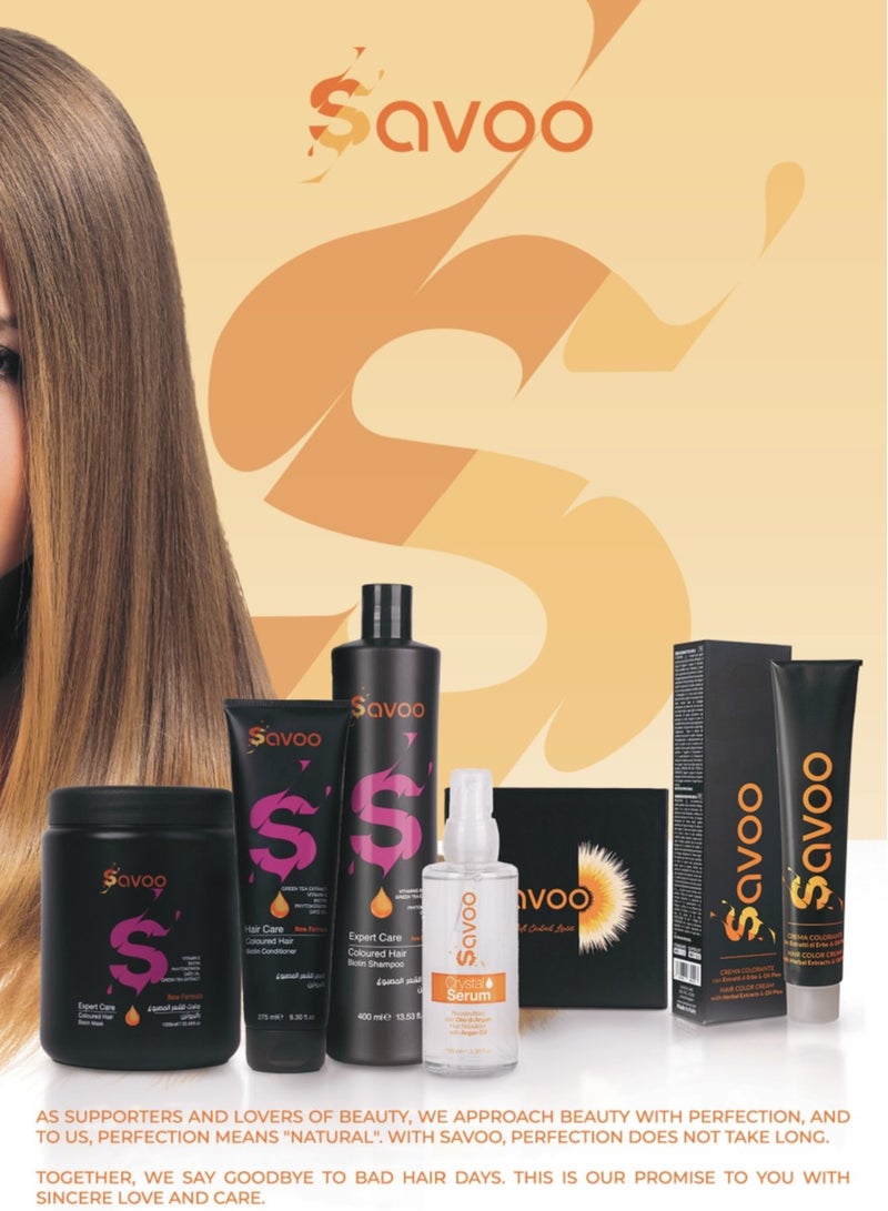 كريم صبغة شعر من ساڤو 6.9 أشقر سموكي غامق  - غني بالمستخلصات العشبية وزيت البليكس ١٠٠ مل