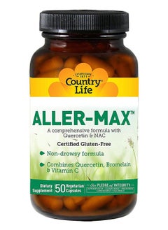 Life Aller-Max Vegetarian Capsule With Quercetin Bromelain And Vitamin C Pack Of 50'S