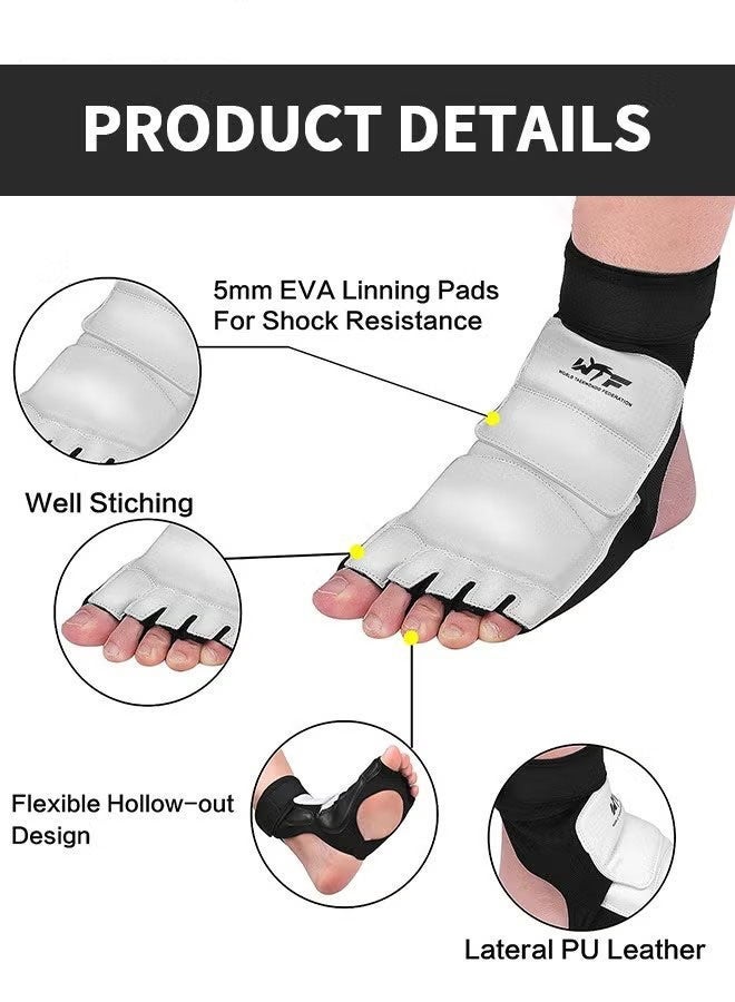 Taekwondo Sparring Gear Foot Protector Karate Boxing Sparring Foot Guard, Martial Arts Protective Foot Gear for Kung Fu Punch Bag Kickboxing MMA Training（XL） - Image 5
