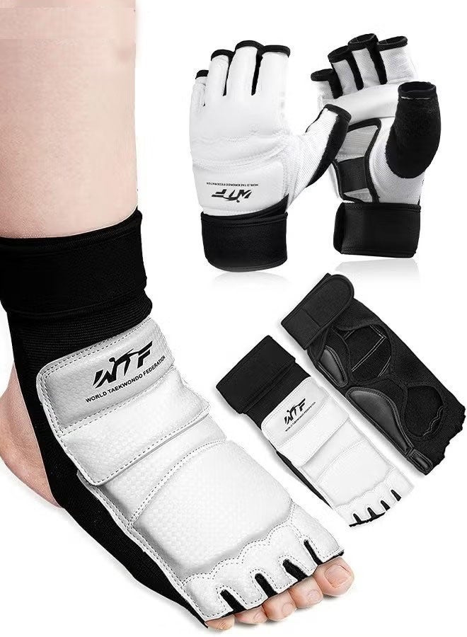 Taekwondo Sparring Gear Foot Protector Karate Boxing Sparring Foot Guard, Martial Arts Protective Foot Gear for Kung Fu Punch Bag Kickboxing MMA Training（XL） - Image 1