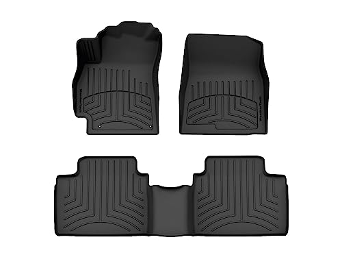 WeatherTech سجاد أرضي WeatherTech FloorLiner HP مخصص لسيارات هيونداي إيلانتر، إيلانتر N - الصف الأول والثاني (441652-1-2IM)، أسود - Image 1