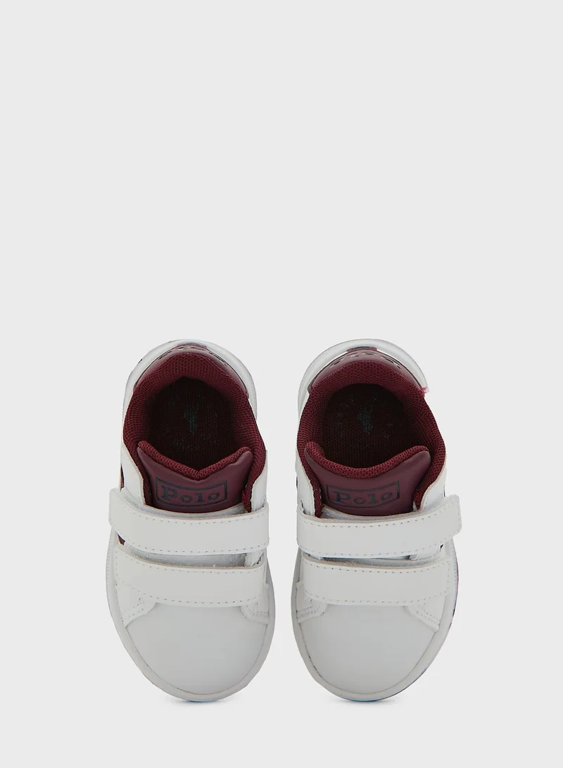 POLO RALPH LAUREN Kids Heritage Court Ii Bear Ez  Velcro Sneakers