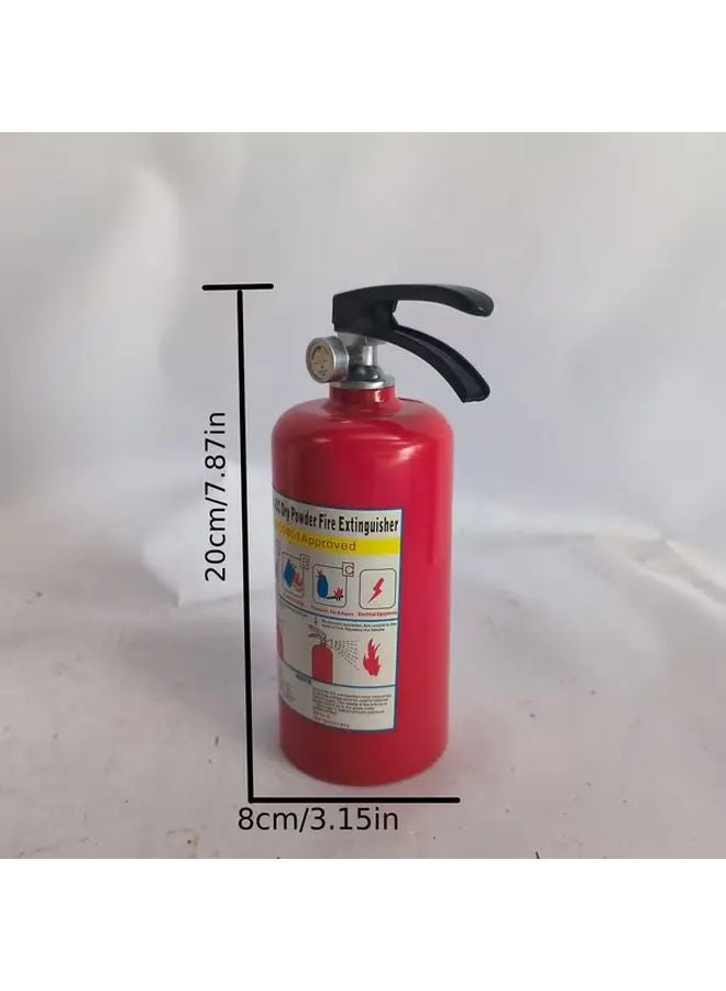 Red Simulated Fire Extinguisher Coin Bank Desktop Office Decorative Money Penny Box - Image 3