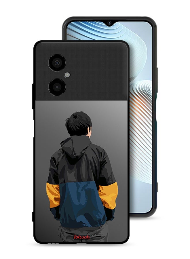 Tolwak Xiaomi Poco M4 5G Protective Case Cover Boy Portrait Art - Image 1
