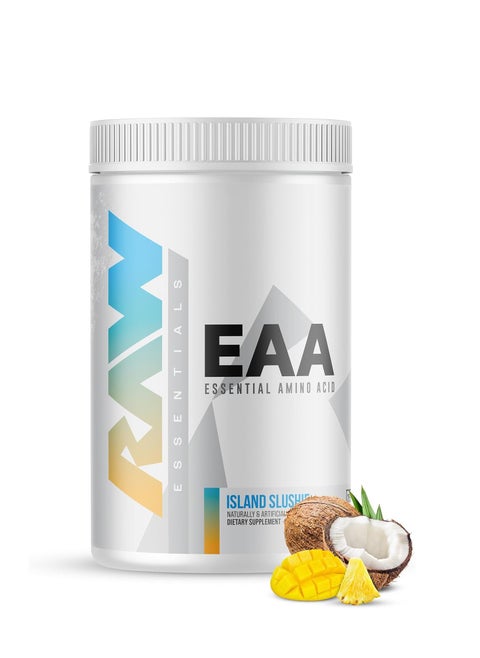 RAW EAA Powder - Ultimate Hydration, Endurance & Muscle Recovery Formula, by Chris Bumstead, Island Slushie Flavor, 25 Servings