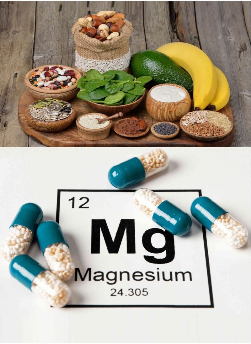 A Nutritional Supplement Rich in Magnesium to Enhance Health and Activity with Double Effectiveness 250 mg - 110 Tablets (2 Pack)