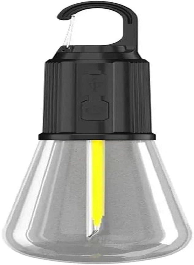 3 Modes Rechargeable Unbreakable Hanging Flashlight with Hook for Camping Hiking Emergency - Image 2