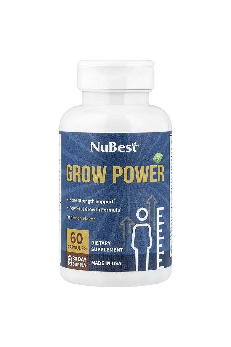 NuBest Grow Power, Cinnamon, 60 Capsules