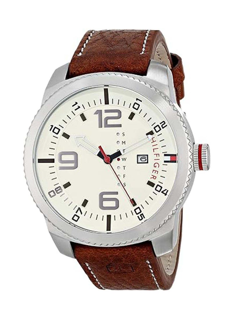 Men's Analog Round Shape Leather Wrist Watch 1791013 - 50 Mm - pzsku/Z01306F916560C56C0433Z/45/_/1715857189/7fa57f96-70f7-4210-8c2a-bafcef64601f