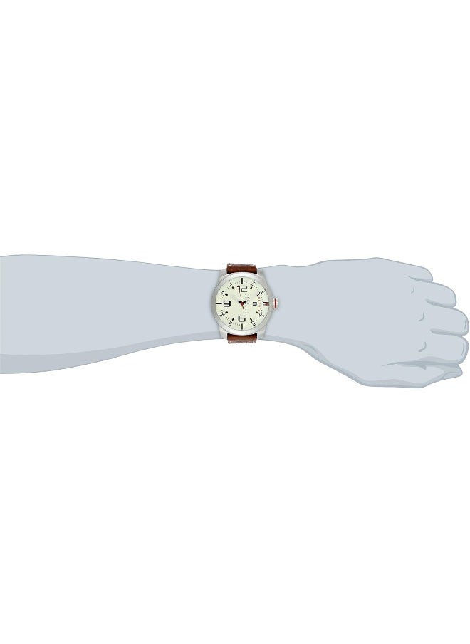 Men's Analog Round Shape Leather Wrist Watch 1791013 - 50 Mm - pzsku/Z01306F916560C56C0433Z/45/_/1732133225/46161317-9705-4aac-94e5-34bbd9df1d62