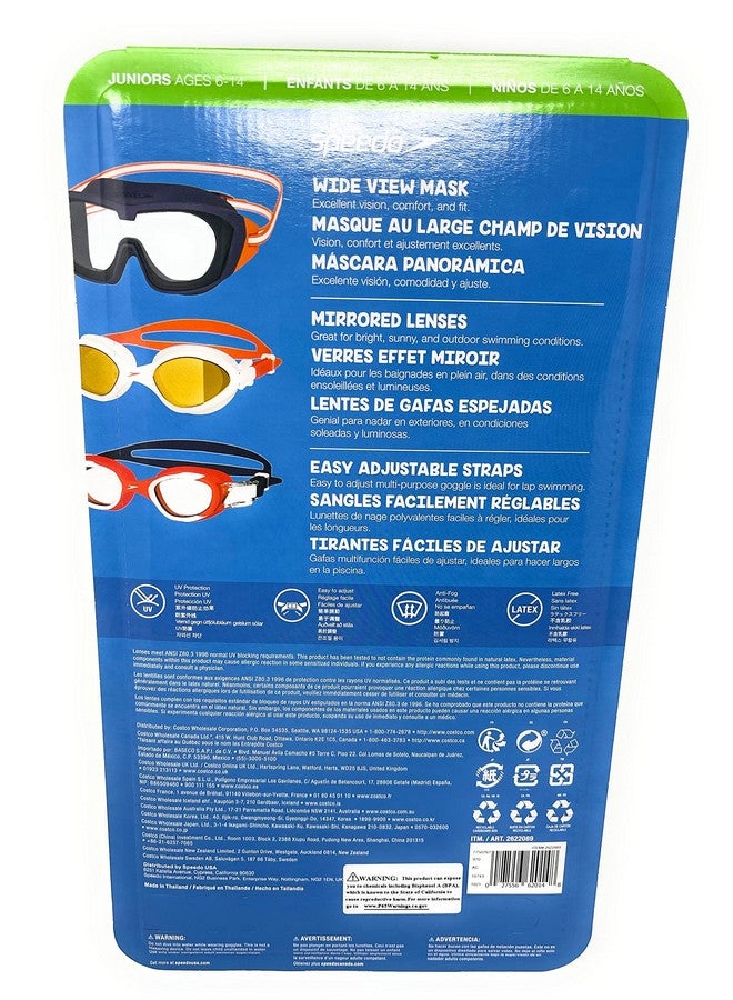 speedo نظارات سباحة جونيور عبوة من 3 قطع، متعددة الألوان والأشكال  - Image 4