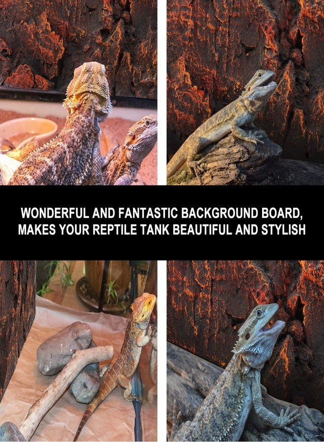 UKCOCO 3D Aquarium Background Terrarium Background- Reptile Tank Background Board 3D Rock Background, Background for Aquarium Reptile Terrarium Background Decoration Reptile Tank - Image 2