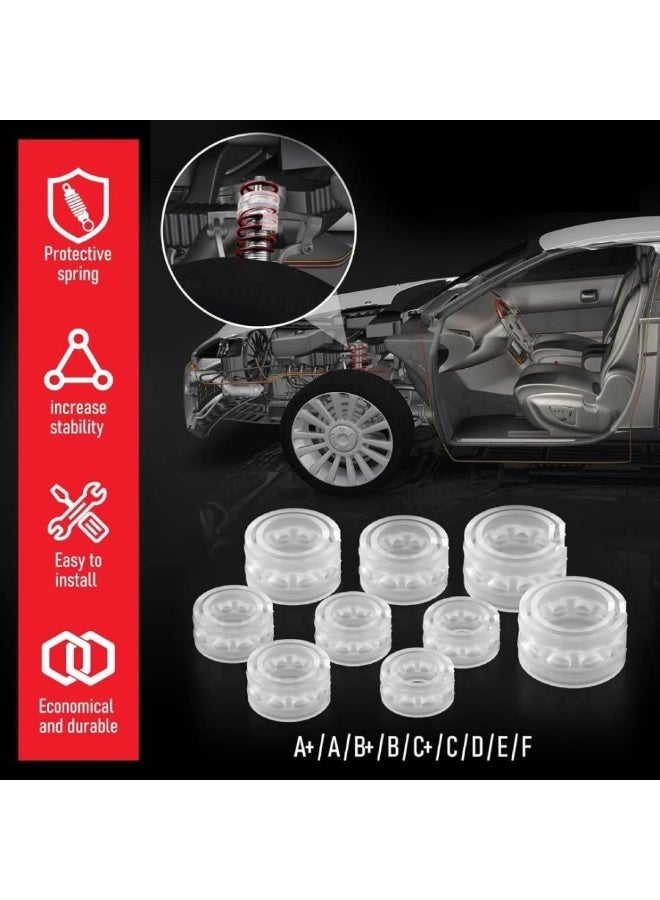 2pcs Universal Car Shock Absorption Abundant Spring Car Power Buffers B Spring Type Rubber Bumpers - Image 3