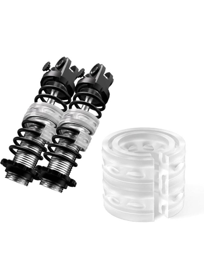 2pcs Universal Car Shock Absorption Abundant Spring Car Power Buffers B Spring Type Rubber Bumpers - Image 2