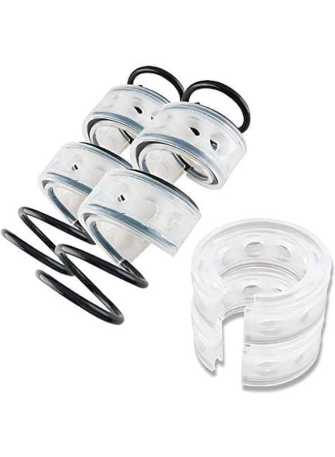 2pcs Universal Car Shock Absorption Abundant Spring Car Power Buffers B Spring Type Rubber Bumpers - Image 1