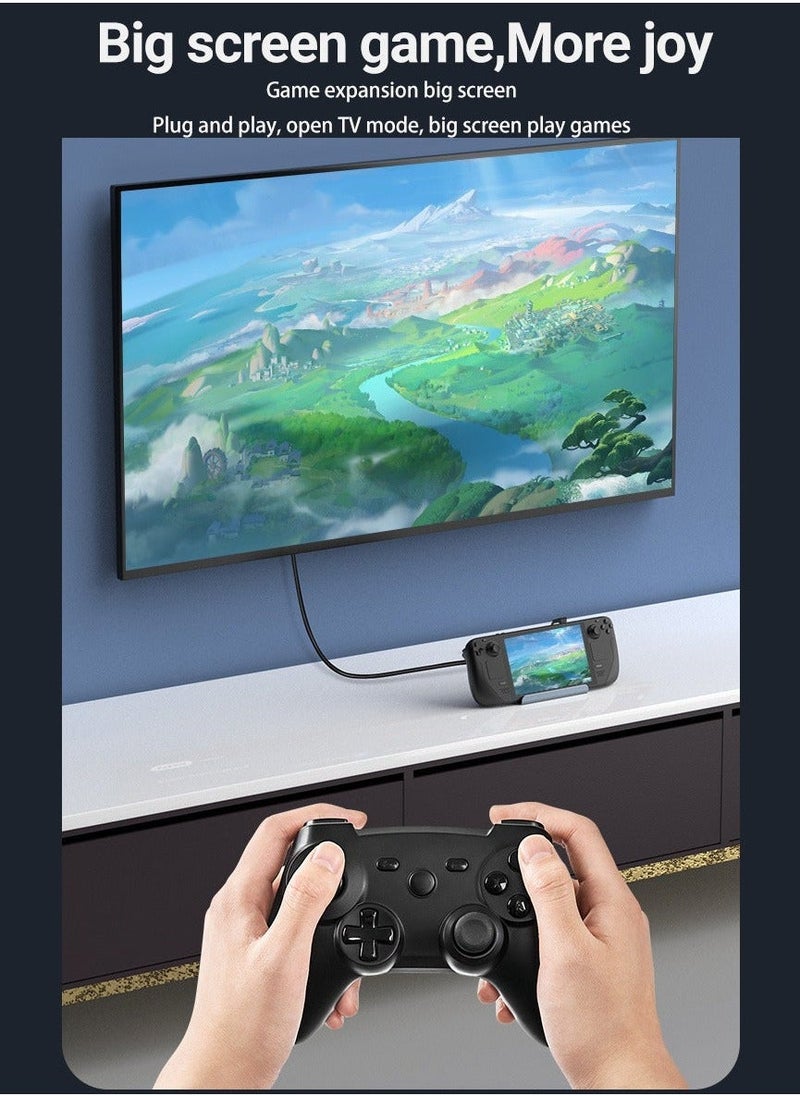 Chixing محطة إرساء ستيم ديك، بقوة شحن 100 واط، محطة إرساء 6 في 1 ستيم ديك مع HDMI 2.0 4K@60Hz، إيثرنت جيجابت، 3 منفذ USB A 3.0 ومنفذ USB C للشحن الكامل  - Image 4