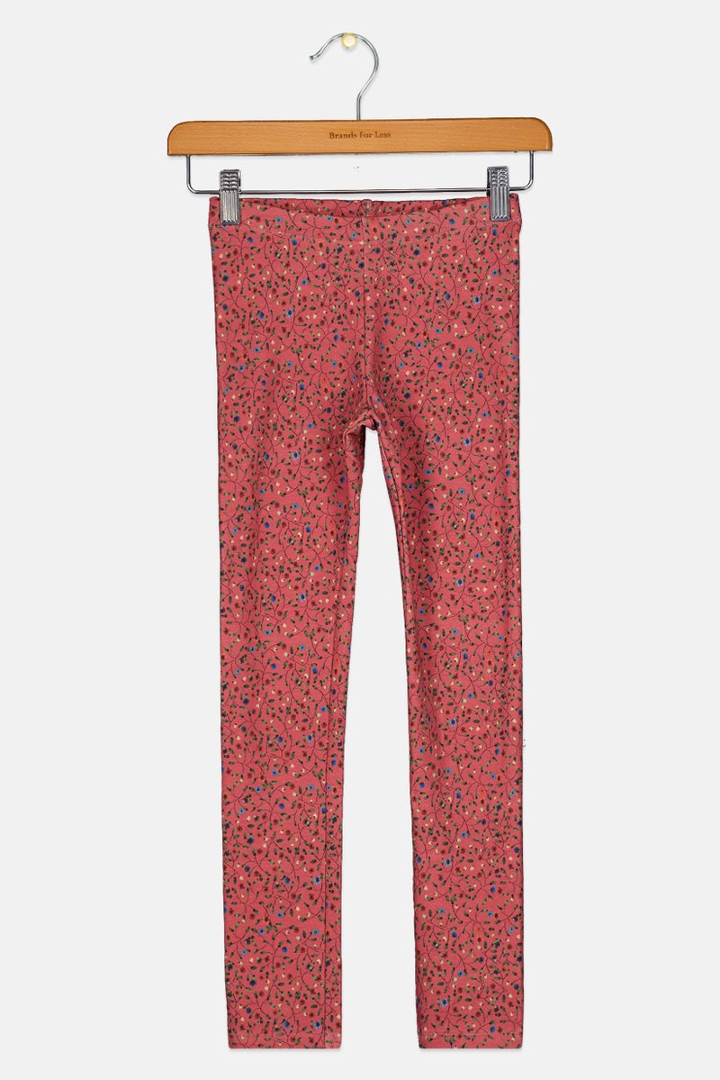 NAME IT Kids Girl Floral Print Leggings, Multicolor - Image 2