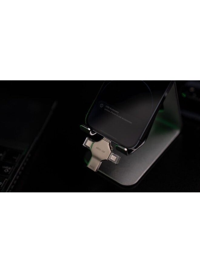 GREEN LION 64GB 4-in-1 USB Flash Drive, USB3.0, Type-C, Micro USB, iOS Compatible  - Image 5