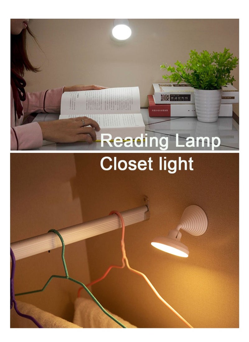 ماركة غير محددة - ضوء ليلي LED مع مستشعر حركة يدور 360 درجة، ضوء ليلي LED (ضوء أبيض) - Image 1