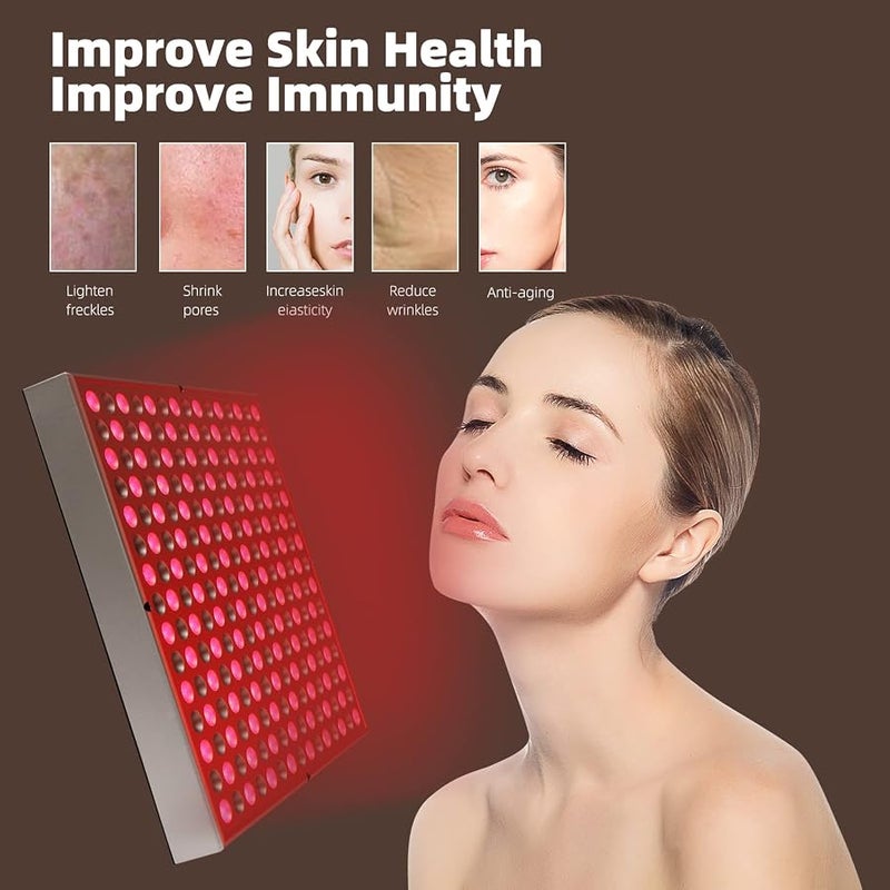 Rhmip LED-Red-Light-Therapy-Device - 45W LED Panel Deep 660nm and Near-Infrared 850nm LED Light Combo for Skin Beauty, Pain Relief of Muscles and Joints - Image 3