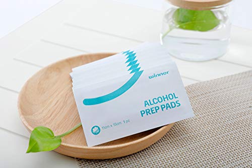 Winner Alcohol Wipes Individually Wrapped, 6" x 4" Large Prep Pads with 70% Isopropyl Alcohol, Essential for First Aid, Home and Laboratories, 4-Ply, 200 Count - Image 2