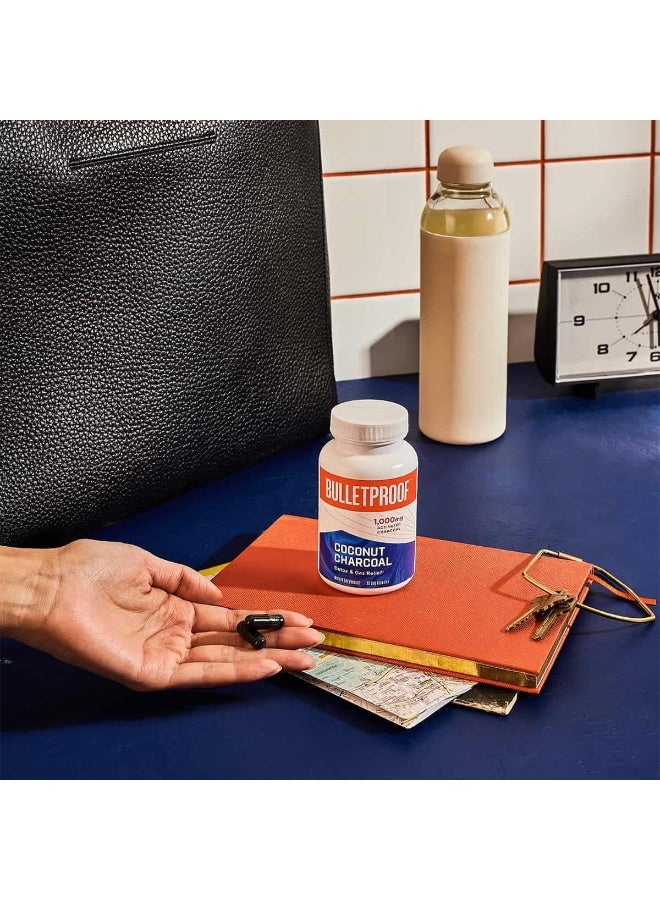 Bulletproof Coconut Charcoal Detox And Gas Relief Capsules, 90 Count, Sourced From 100% Coconut Shells - Image 3