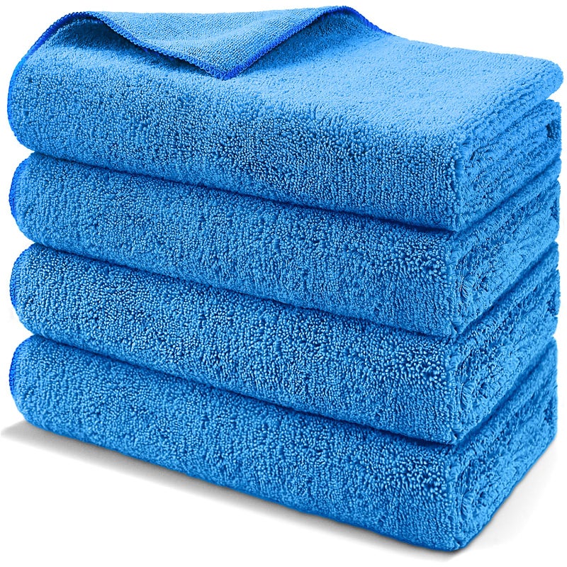 HOMEXCEL Professional Large Microfiber Car Drying Towels 2 Pack, Lint Free, Scratch Free, Highly Absorbent Drying Towel for Cars, SUVs, RVs, Trucks, and Boats,31" x 24",Blue - Image 1