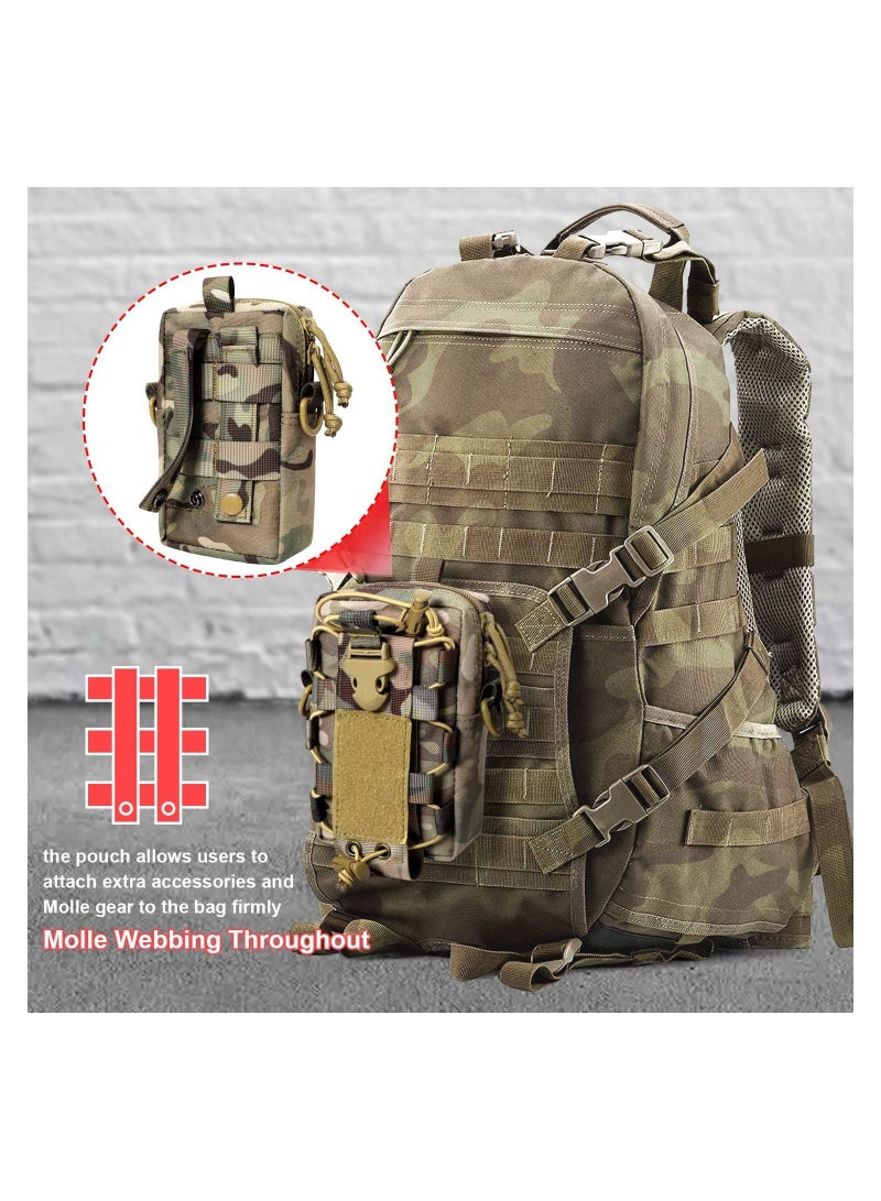 شو وو Multipurpose Tactical EDC Molle Waist Pouch Belt Bag Cellphone Phone Holster Camping Hiking Organizer Utility IFAK for Smartphone, Tools Kit Gadget - Image 3