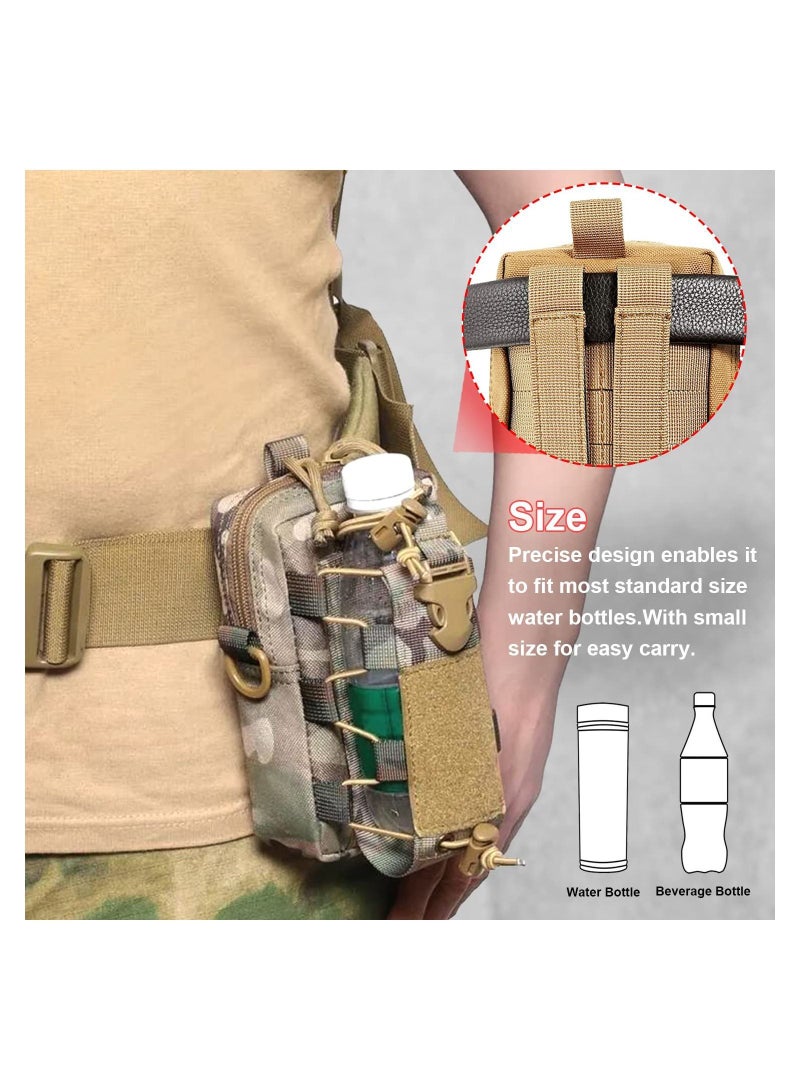 شو وو Multipurpose Tactical EDC Molle Waist Pouch Belt Bag Cellphone Phone Holster Camping Hiking Organizer Utility IFAK for Smartphone, Tools Kit Gadget - Image 5