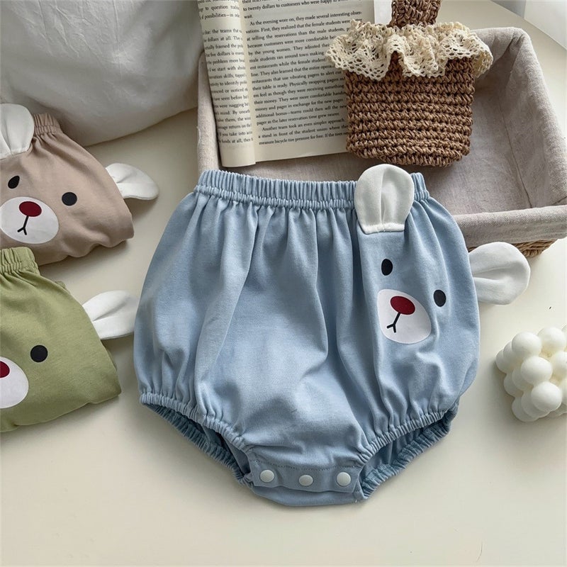 Korean Style Baby Clothes 2024 Summer New 1-3 Years Old Baby Boy Cotton Two-Piece Thin Class A Outfit n blue [shorts]]