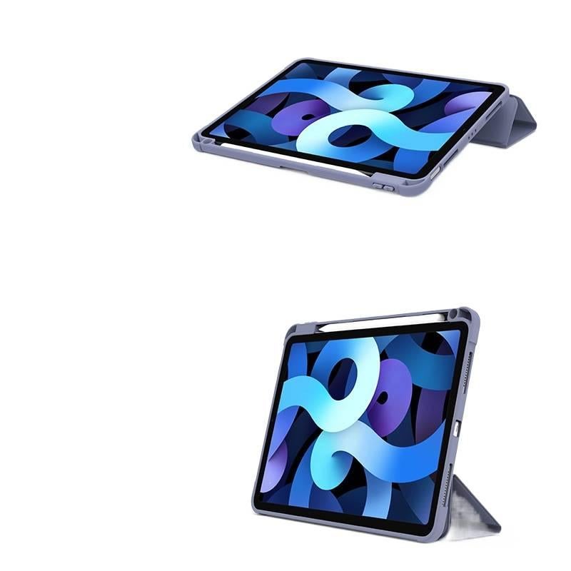 DGG حافظة آيباد شفافة بظهر واضح لجهاز iPad 10.2 / iPad 9.7 مع حامل قلم باللون أسود بظهر شفاف باللون الأسود - Image 5