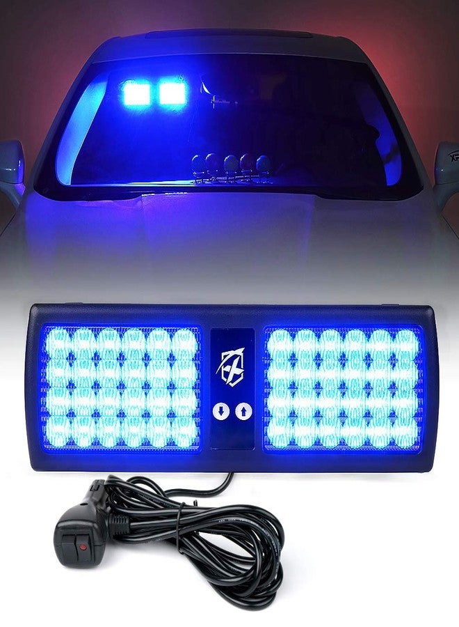 Xprite أضواء تحذيرية زرقاء وامضة بتقنية LED من Xprite، مناسبة لمركبات إنفاذ القانون والطوارئ والشاحنات والسيارات. - Image 1