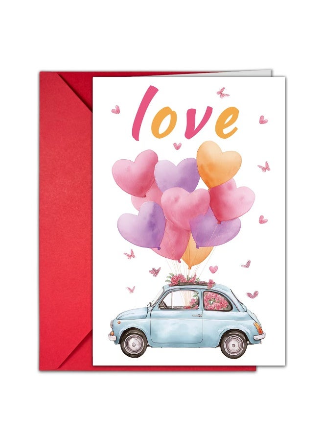 بطاقات تهنئة فارغة جميلة لعيد الحب والاستخدام اليومي -بطاقات "الحب"، بطاقات عيد الحب، بطاقات الحب، بطاقات الشكر، بطاقات الذكرى السنوية، بطاقات الزفاف، بطاقات الرومانسية، بطاقات الحب، مناسبة للزوجات والأزواج والصديقات والأصدقاء -7"x4.7" (18"x12 سم) - Image 1