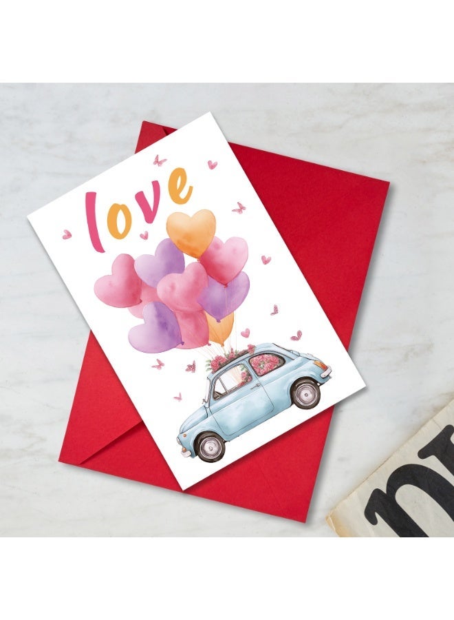 بطاقات تهنئة فارغة جميلة لعيد الحب والاستخدام اليومي -بطاقات "الحب"، بطاقات عيد الحب، بطاقات الحب، بطاقات الشكر، بطاقات الذكرى السنوية، بطاقات الزفاف، بطاقات الرومانسية، بطاقات الحب، مناسبة للزوجات والأزواج والصديقات والأصدقاء -7"x4.7" (18"x12 سم) - Image 5