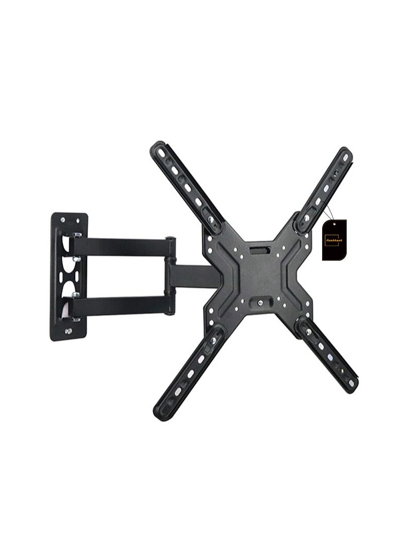 FlashHawk TV Wall Mount Monitor Wall Bracket with Swivel and Articulating Tilt Arm Fits 14-47 Inch LCD LED OLED Screens - Image 1