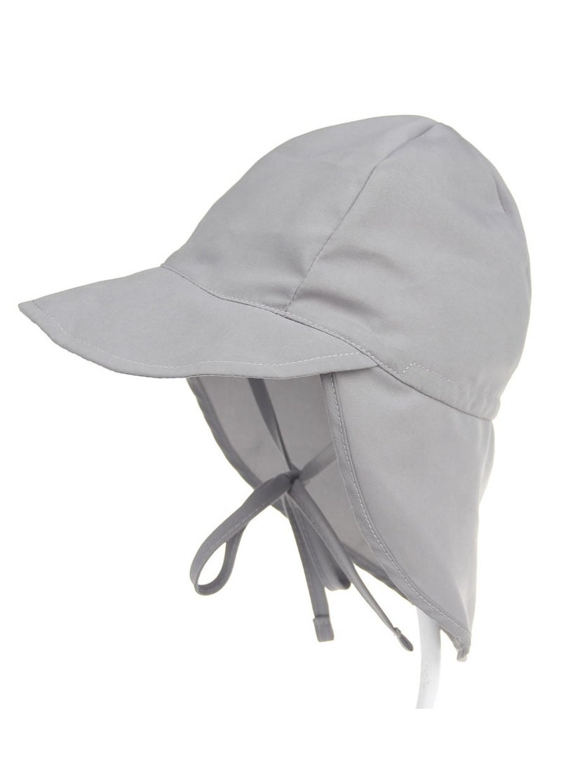 Generic Kids UV Protection Sun Hat Toddler Summer Beach Wide Brim Hat,Grey,L 