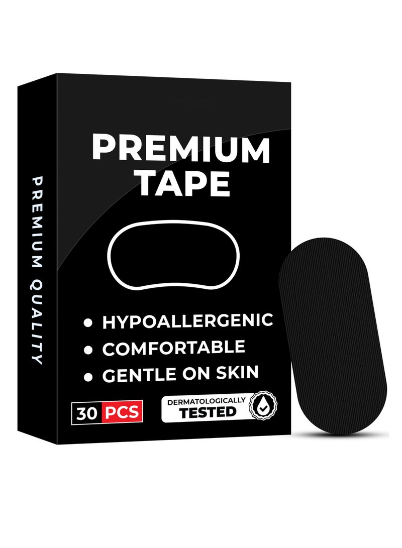 SYOSI 30 Pack Sleep Tape Patch Hypoallergenic Breathable Tape Closed Mouth Patch Breathing Patch Micropore Tape Pain Free Removal Latex Free Gentle On Skin Medical Grade No Irritation - Image 1