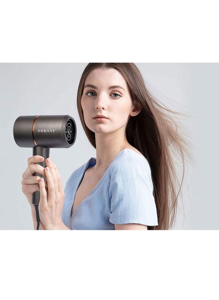 sokany - 1200W Hairdryer Brush Lightweight Home Travel Hair Dryer With Diffuser Household Styler Fast Drying Travel Blow Dryer - Image 1