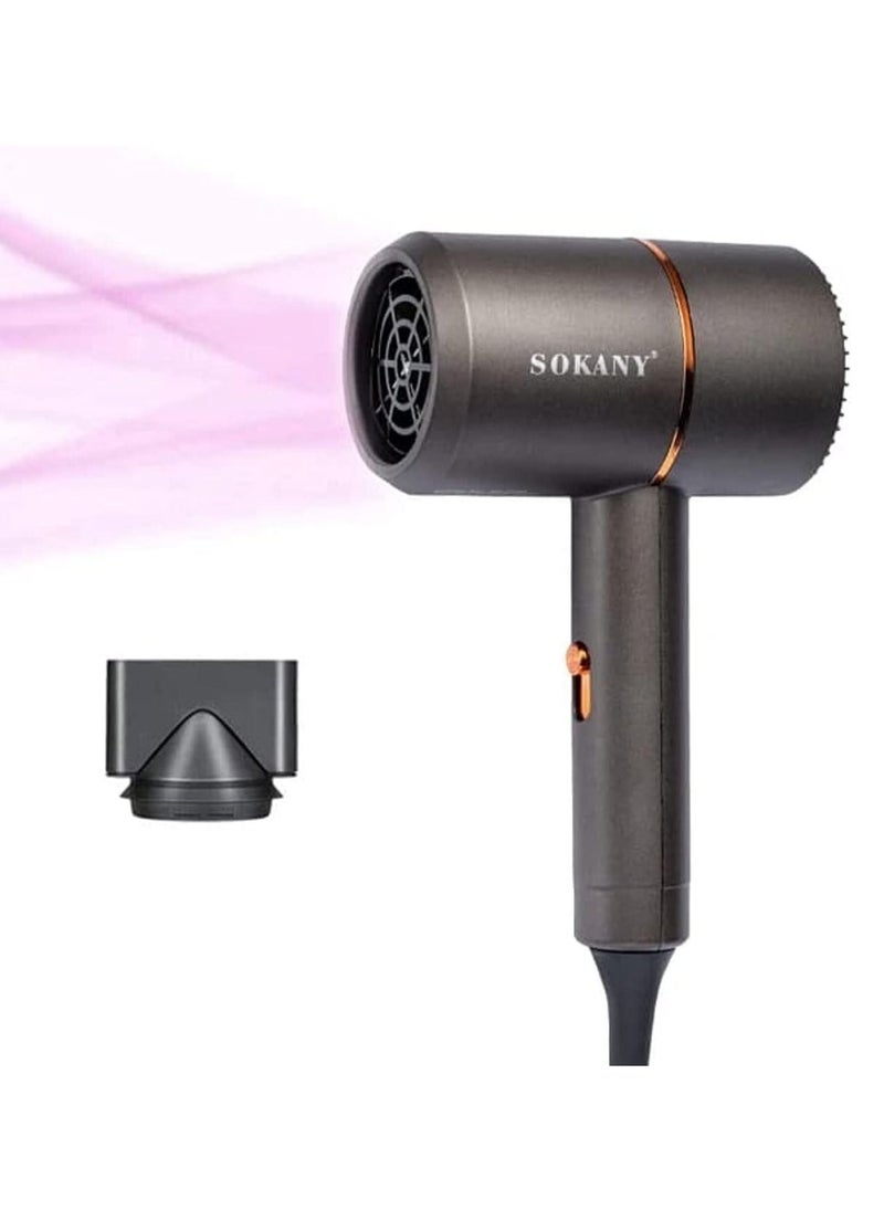 sokany - 1200W Hairdryer Brush Lightweight Home Travel Hair Dryer With Diffuser Household Styler Fast Drying Travel Blow Dryer - Image 1