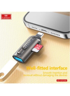 أيرلدوم قارئ بطاقة TF بطاقة الهاتف المحمول، ينطبق على هاتف Apple Android المحمول محول الكمبيوتر TF بطاقة الذاكرة محول OTG  - Image 5