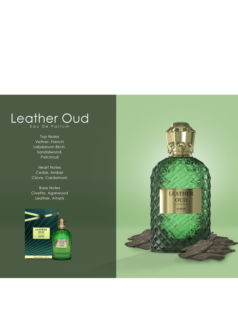 Anfar 1950 - Leather Oud - perfume for men 100ml Eau de Parfum - Image 4