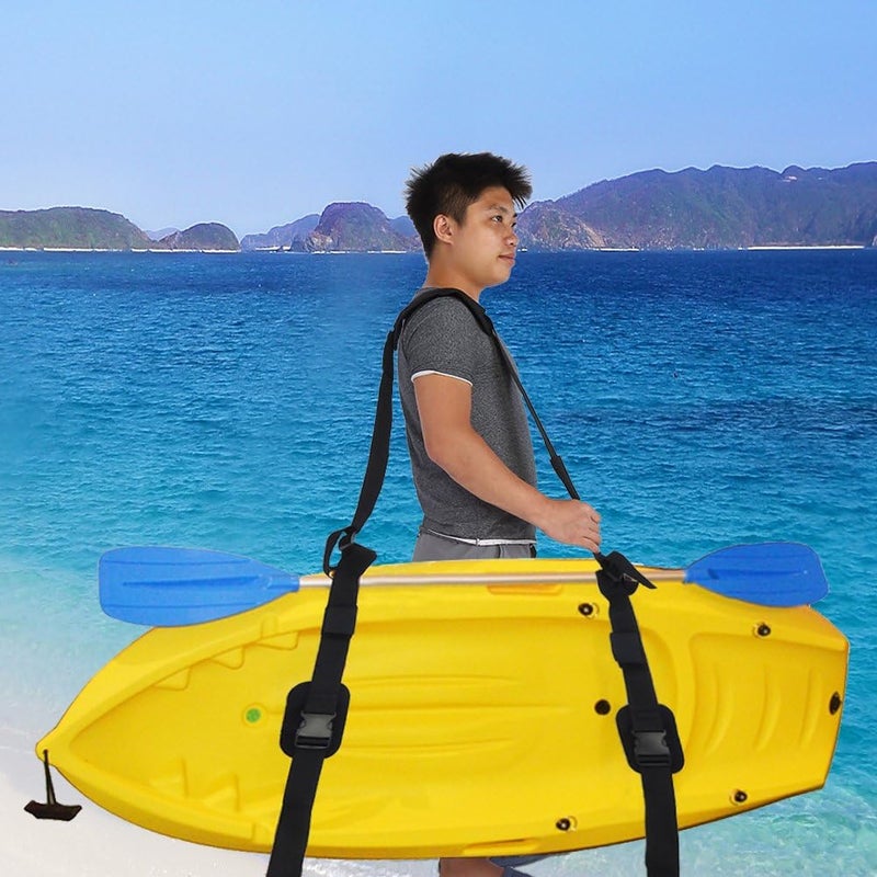comfrt Surfboard Carrying Strap, Kayak Shoulder Carrying Strap Adjustable Nylon Carry Sling for Kayak Canoe Surfboard Boating Supplies Kayak Carry Strap - Image 3