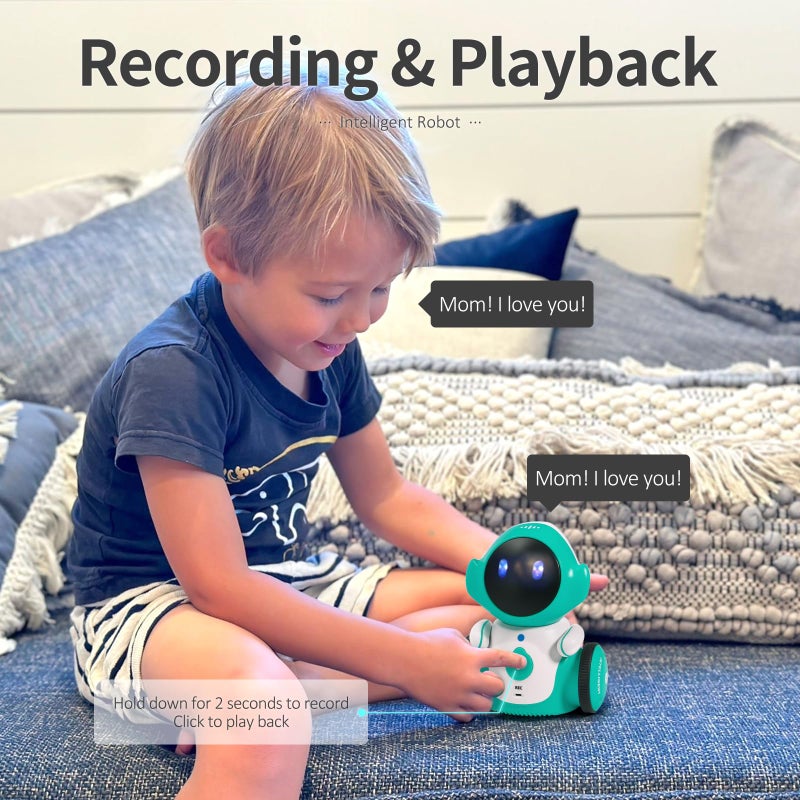 GILOBABY GILOBABY Smart Robot with Touch Sensor, Voice Controlled, Singing & Dancing, Recording & Repeating, Gifts for Kids Age 6+  - Image 2