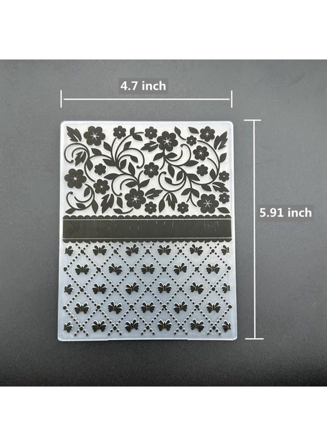 zhxcgooyx 3D Plastic Embossing Folder Template Bow&Small Flowers Texture 4.7x5.91 Inch for Card Making DIY Scrapbooking Paper Crafting Handmade Crafts Scrapbooking Arts Supplies Scrapbook Decor - Image 4