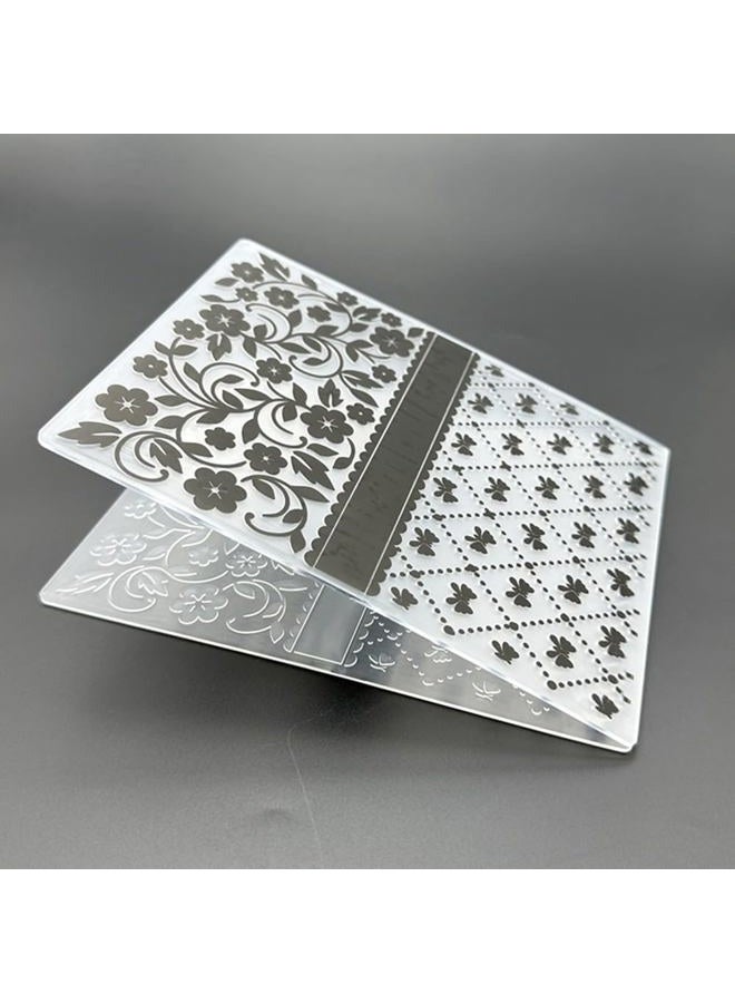 zhxcgooyx 3D Plastic Embossing Folder Template Bow&Small Flowers Texture 4.7x5.91 Inch for Card Making DIY Scrapbooking Paper Crafting Handmade Crafts Scrapbooking Arts Supplies Scrapbook Decor - Image 5