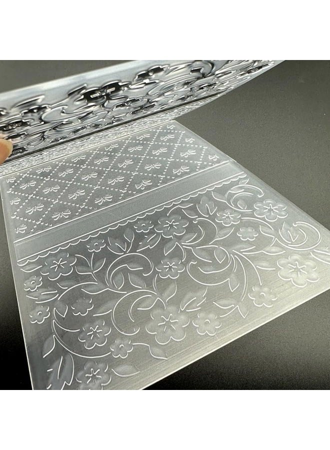 zhxcgooyx 3D Plastic Embossing Folder Template Bow&Small Flowers Texture 4.7x5.91 Inch for Card Making DIY Scrapbooking Paper Crafting Handmade Crafts Scrapbooking Arts Supplies Scrapbook Decor - Image 3