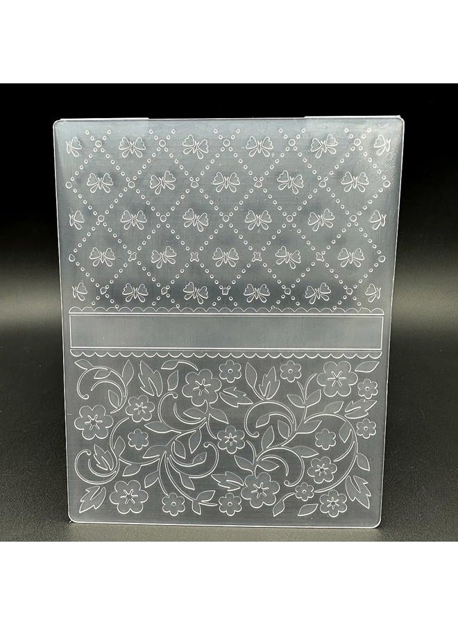 zhxcgooyx 3D Plastic Embossing Folder Template Bow&Small Flowers Texture 4.7x5.91 Inch for Card Making DIY Scrapbooking Paper Crafting Handmade Crafts Scrapbooking Arts Supplies Scrapbook Decor - Image 2