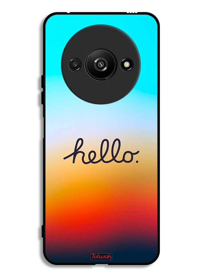 Tolwak Xiaomi Redmi A3 4G Protective Case Cover Hello - Image 1